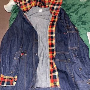 Woman’s Fall Flannel lined Jean Jacket